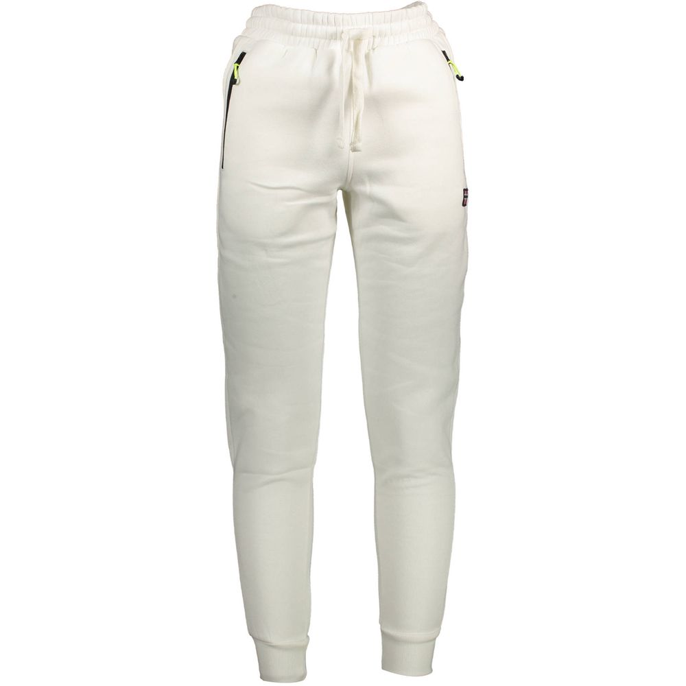 Norway 1963 White Cotton Jogger Sweatpants for Men