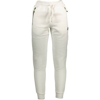 Norway 1963 White Cotton Jogger Sweatpants for Men