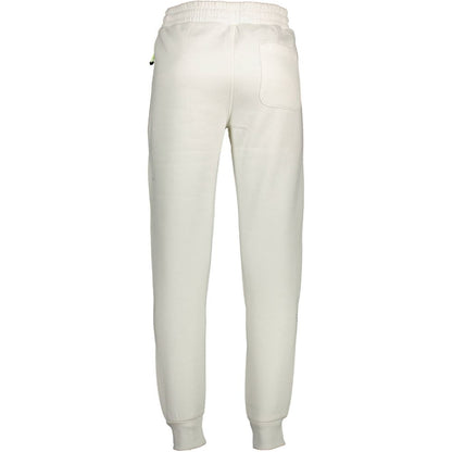 Norway 1963 White Cotton Jogger Sweatpants for Men