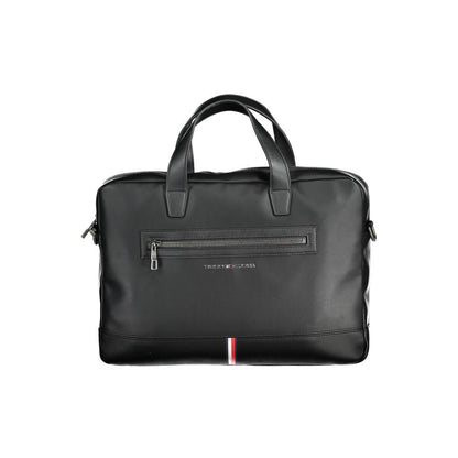 Tommy Hilfiger Black Polyethylene Handbag Briefcase