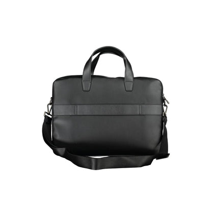 Tommy Hilfiger Black Polyethylene Handbag Briefcase