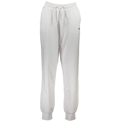 Fila White Cotton Pant - Comfortable Sports Trousers for Active Lifestyles