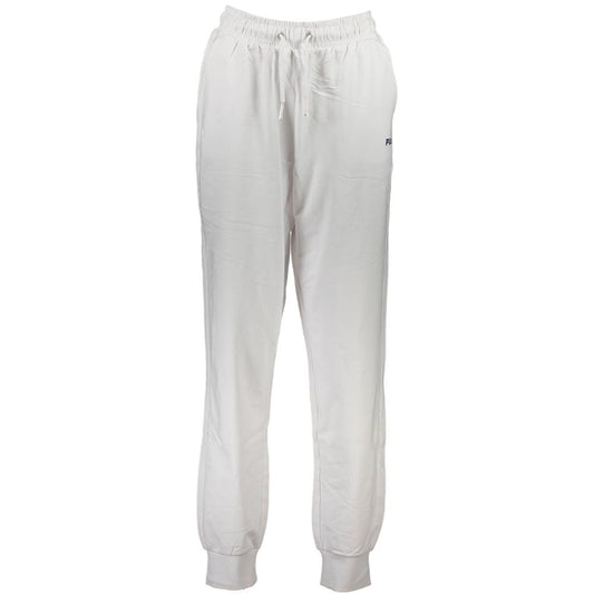 Fila White Cotton Pant - Comfortable Sports Trousers for Active Lifestyles