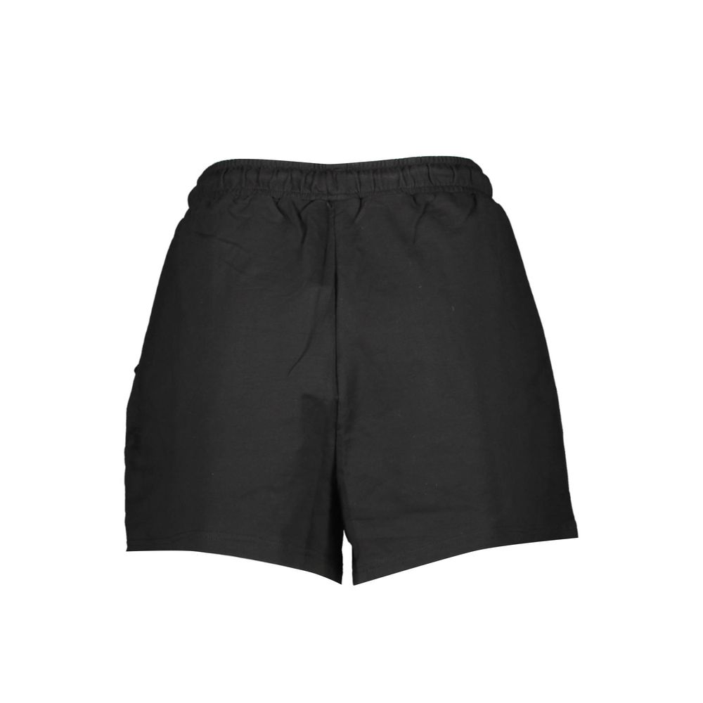 Fila Black Cotton Pant Shorts