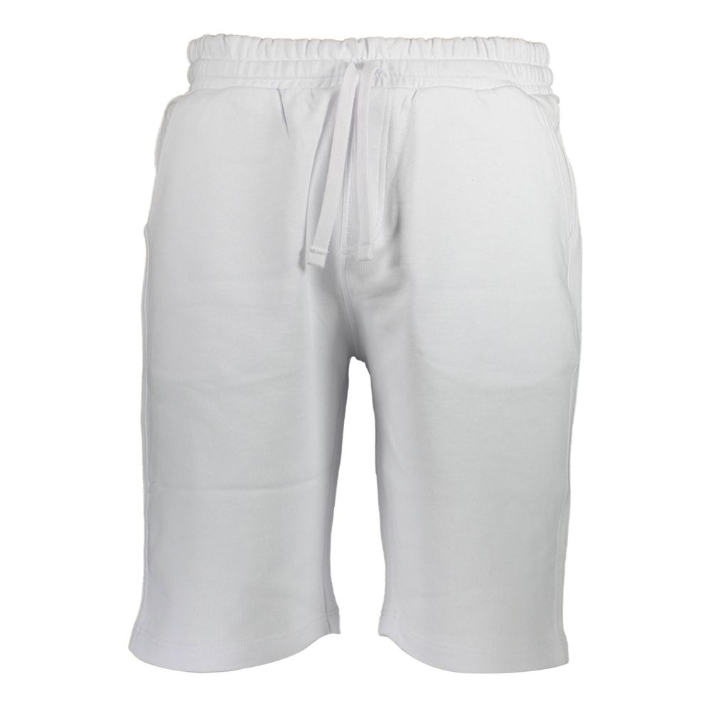North Sails White Cotton Pant - Sporty & Sustainable Trousers