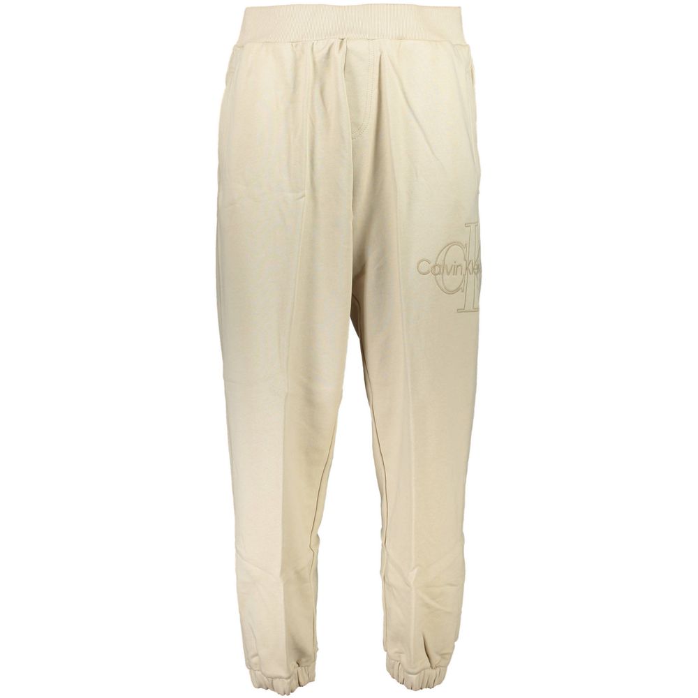 Calvin Klein Beige Cotton Sports Trousers