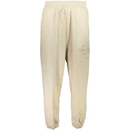 Calvin Klein Beige Cotton Sports Trousers