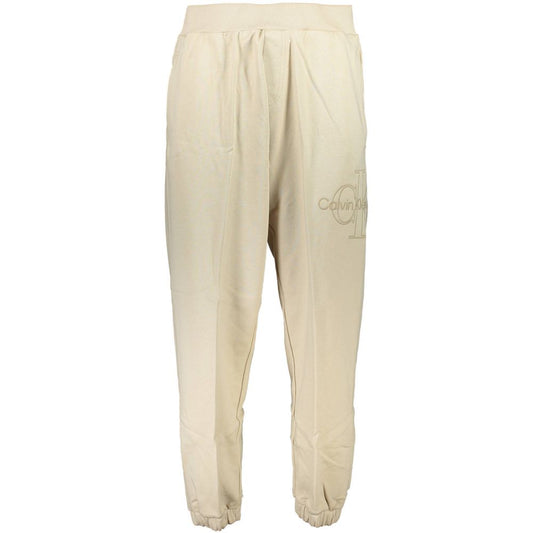 Calvin Klein Beige Cotton Sports Trousers