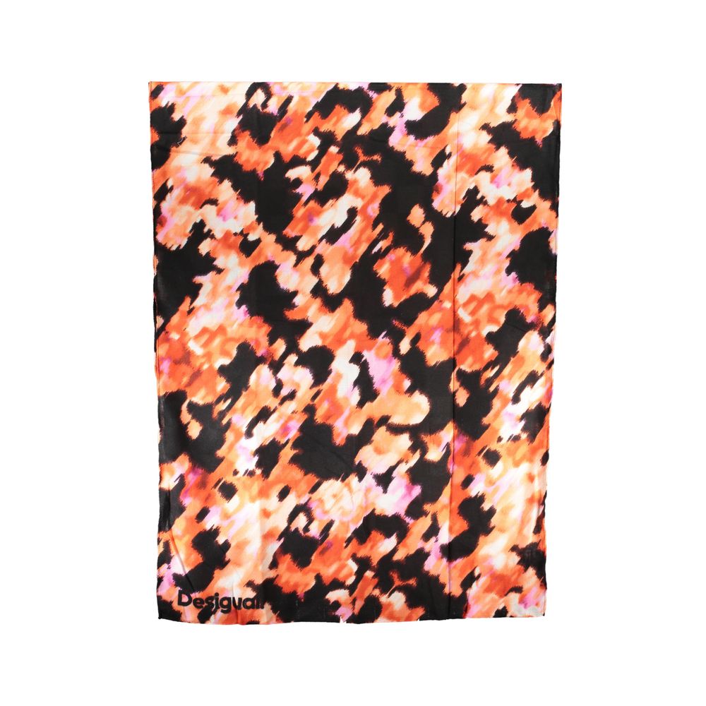 Desigual Pink Polyester Scarf - Stylish Statement Piece