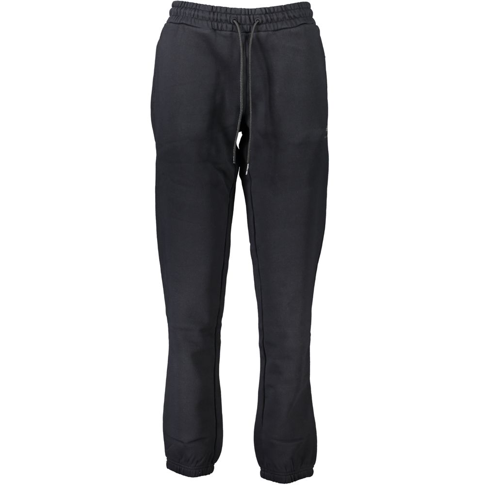 Napapijri Black Cotton Pant - Rugged Sports Trousers