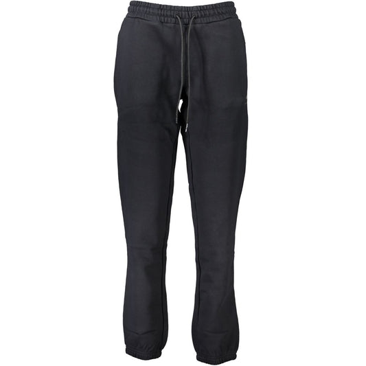 Napapijri Black Cotton Pant - Rugged Sports Trousers