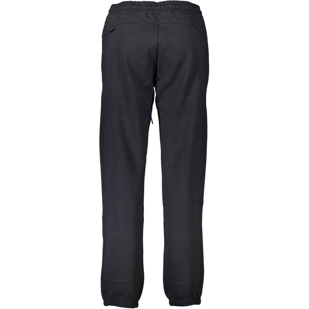 Napapijri Black Cotton Pant - Rugged Sports Trousers