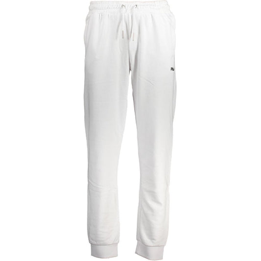 Fila White Cotton Pant - Stylish and Comfortable Sports Trousers