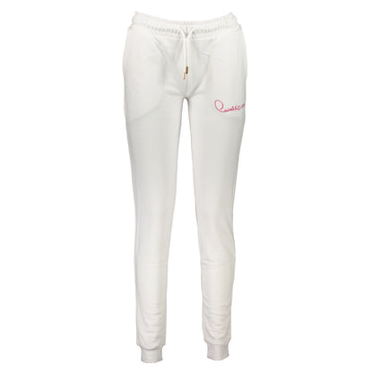 Cavalli Class White Cotton Sports Trousers