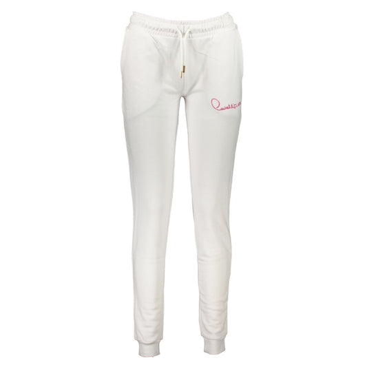 Cavalli Class White Cotton Sports Trousers