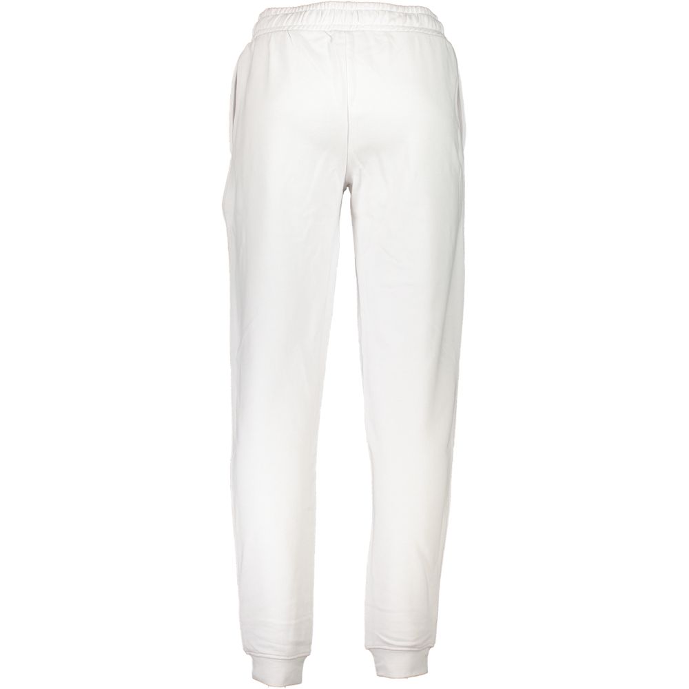 Cavalli Class White Cotton Sports Trousers