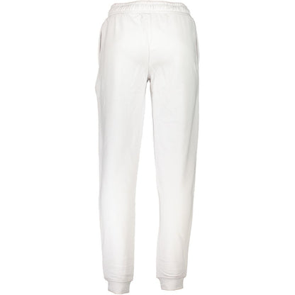Cavalli Class White Cotton Sports Trousers