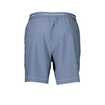Calvin Klein Blue Polyester Sport Shorts