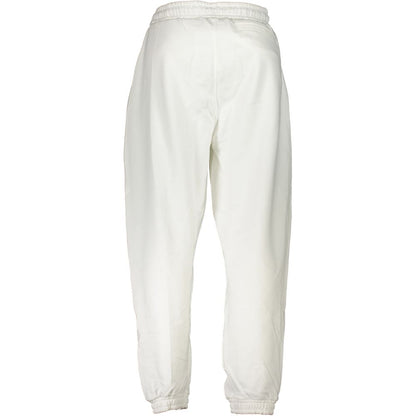 Calvin Klein White Cotton Sports Trousers