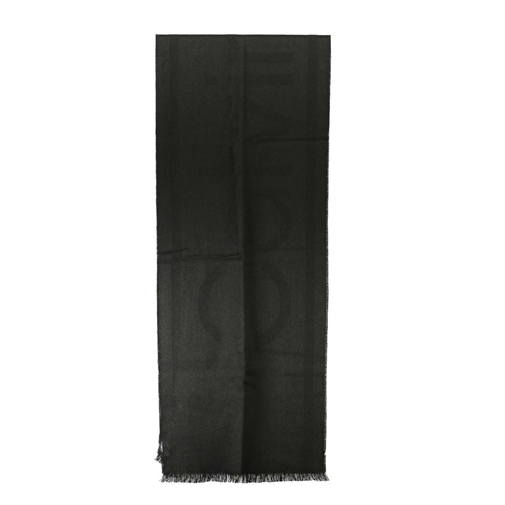Calvin Klein Black Marabou Accessory Scarf
