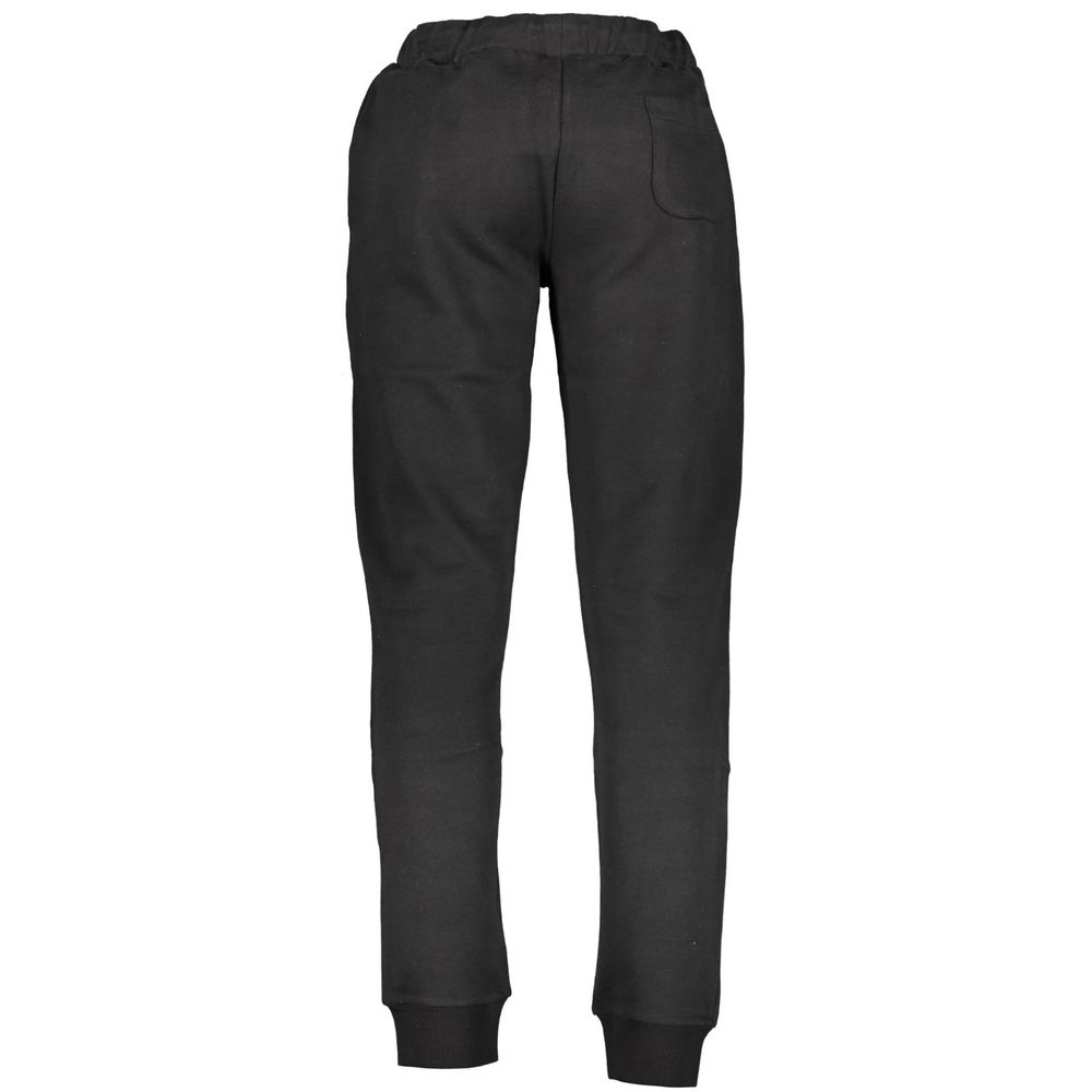 La Martina Black Cotton Pant - Sports Trousers for Comfort and Style