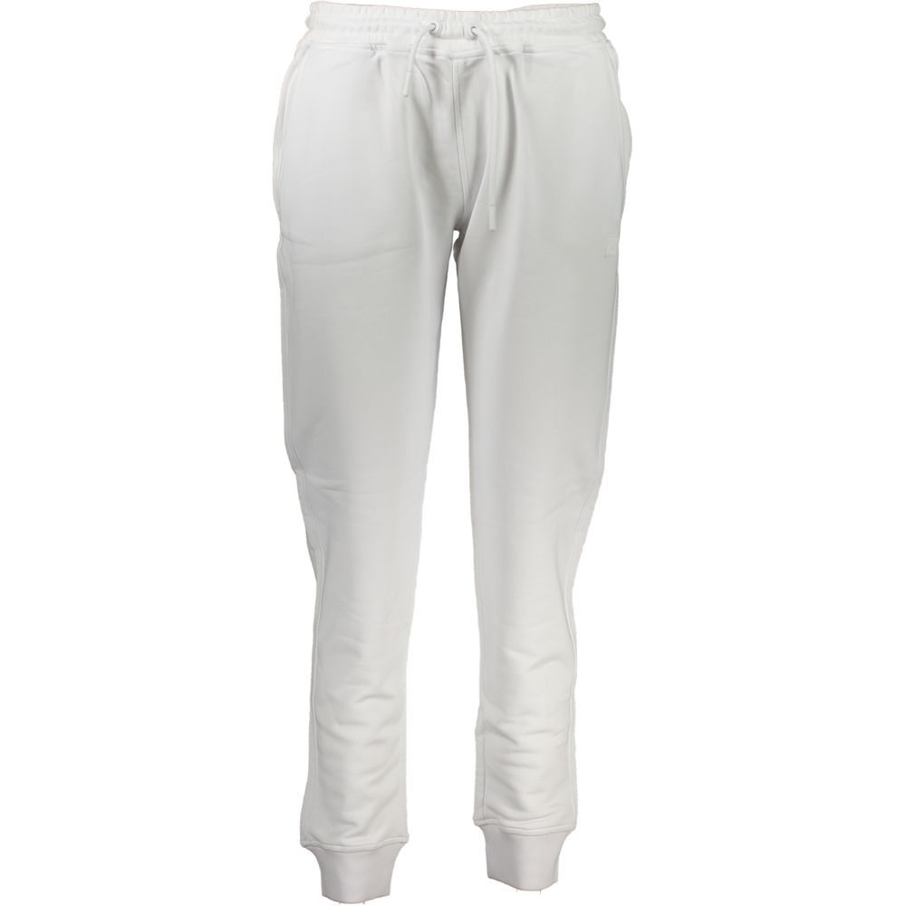 K-Way White Cotton Sport Trousers