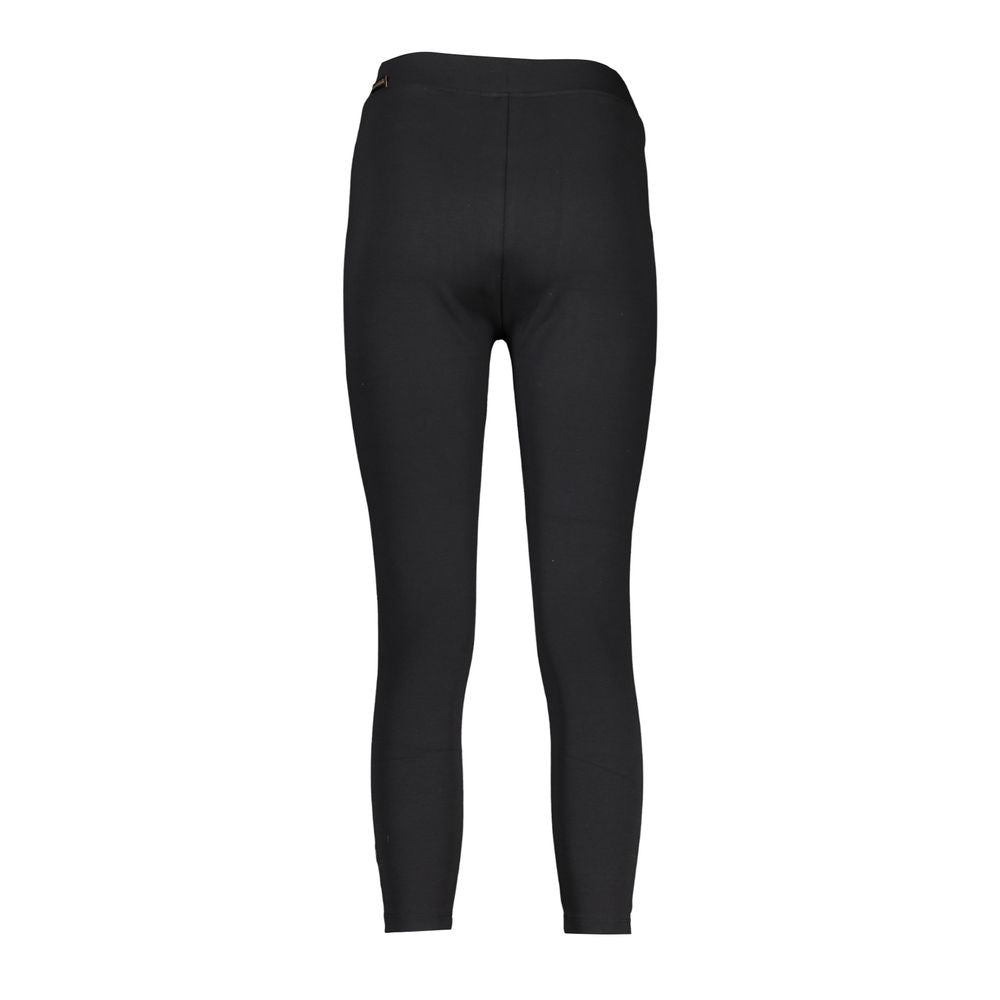 Napapijri Black Cotton Sports Leggings