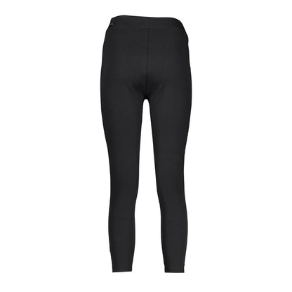 Napapijri Black Cotton Sports Leggings