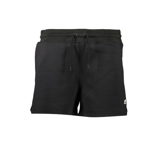 K-Way Black Polyester Sports Shorts