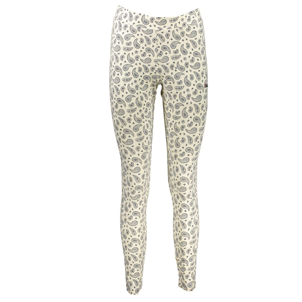 Fila White Cotton Pant - Luxor AOP Leggings