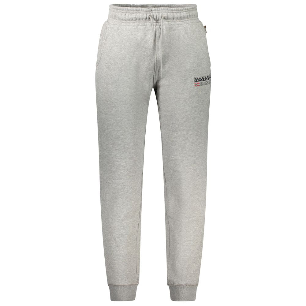 Napapijri Gray Cotton Pants - Versatile Sports Trousers for Urban Adventures