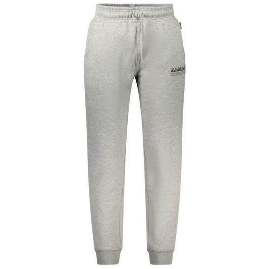 Napapijri Gray Cotton Pants - Versatile Sports Trousers for Urban Adventures