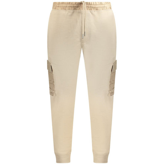Hugo Boss Beige Cotton Pant - Elevated Sports Trousers