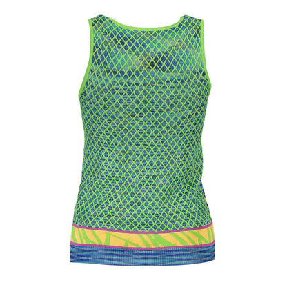 Desigual Green Cotton Tank Top - Embrace Your Individuality