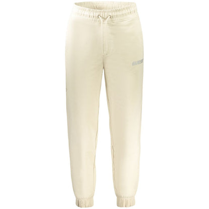 Guess Jeans Beige Cotton Pant - Sporty Elegance Redefined