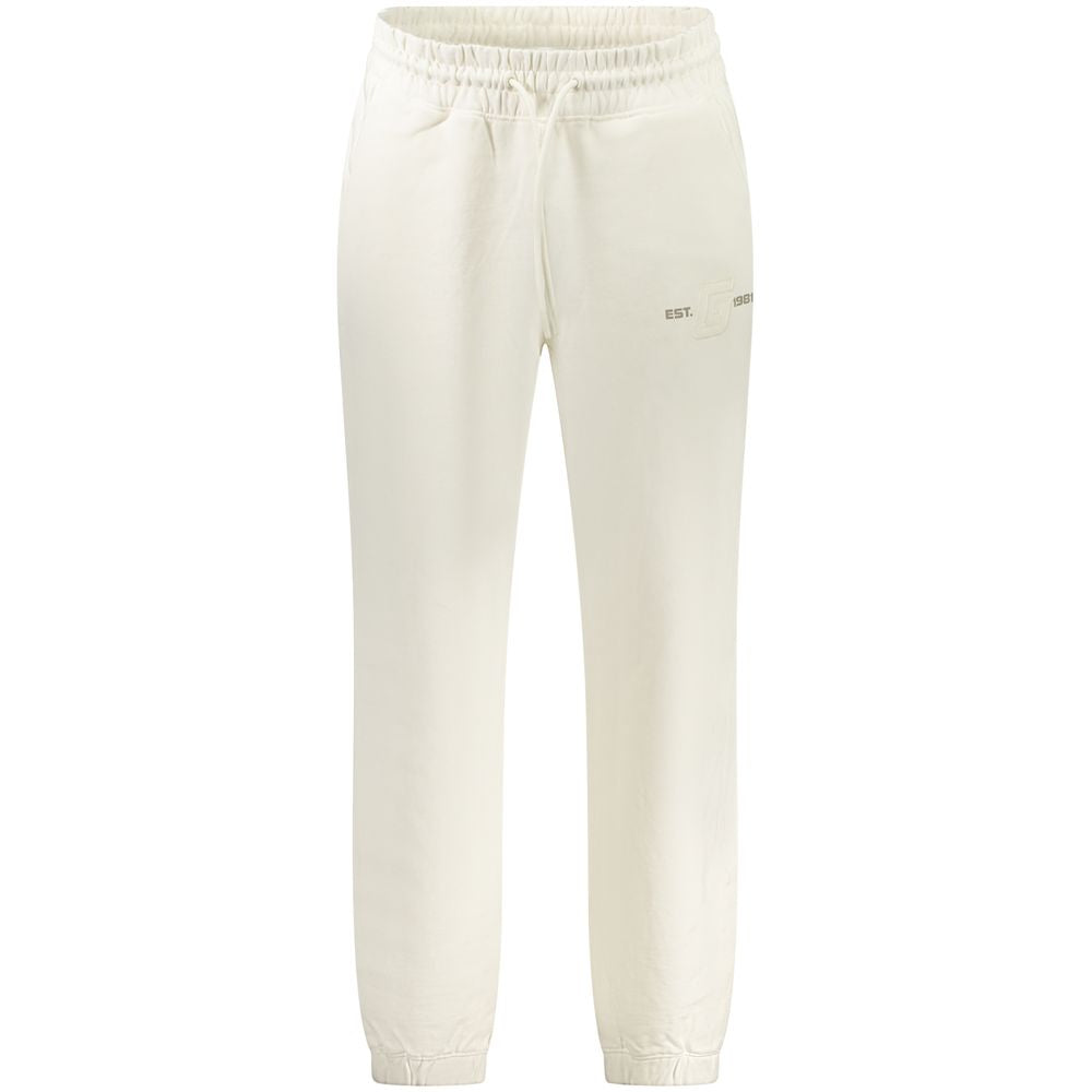 Guess Jeans White Cotton Sports Trousers
