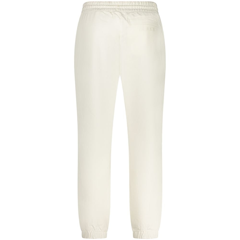Guess Jeans White Cotton Sports Trousers