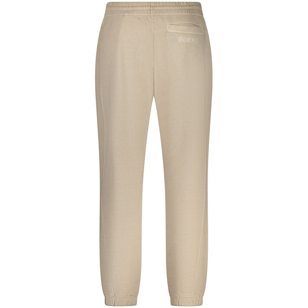 Guess Jeans Beige Cotton Pant - Trendy Sports Trousers
