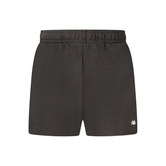 Fila Black Cotton Pant - Lusciano Elastic Waist Shorts
