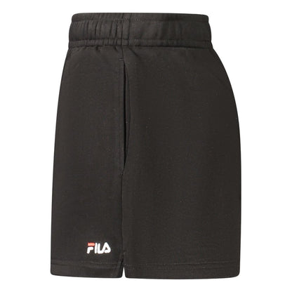 Fila Black Cotton Pant - Lusciano Elastic Waist Shorts
