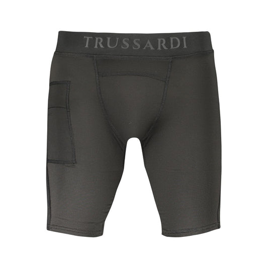 Trussardi Black Polyester Active Leggings