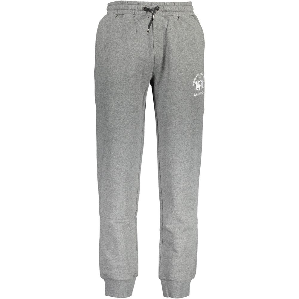 La Martina Gray Cotton Pant: Comfort Meets Style