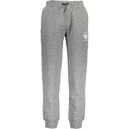 La Martina Gray Cotton Pant: Comfort Meets Style