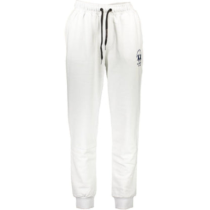 La Martina White Cotton Pant - Stylish Comfort for Every Occasion