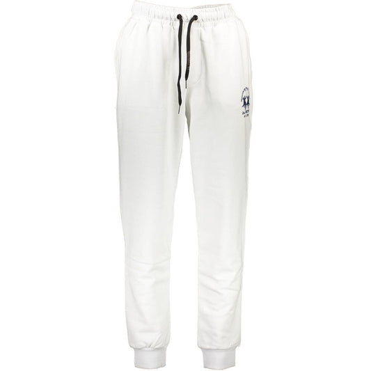 La Martina White Cotton Pant - Stylish Comfort for Every Occasion