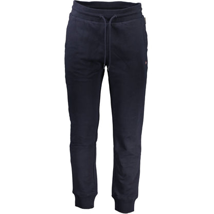Napapijri Blue Cotton Pant - Sports Trousers for Urban Explorers
