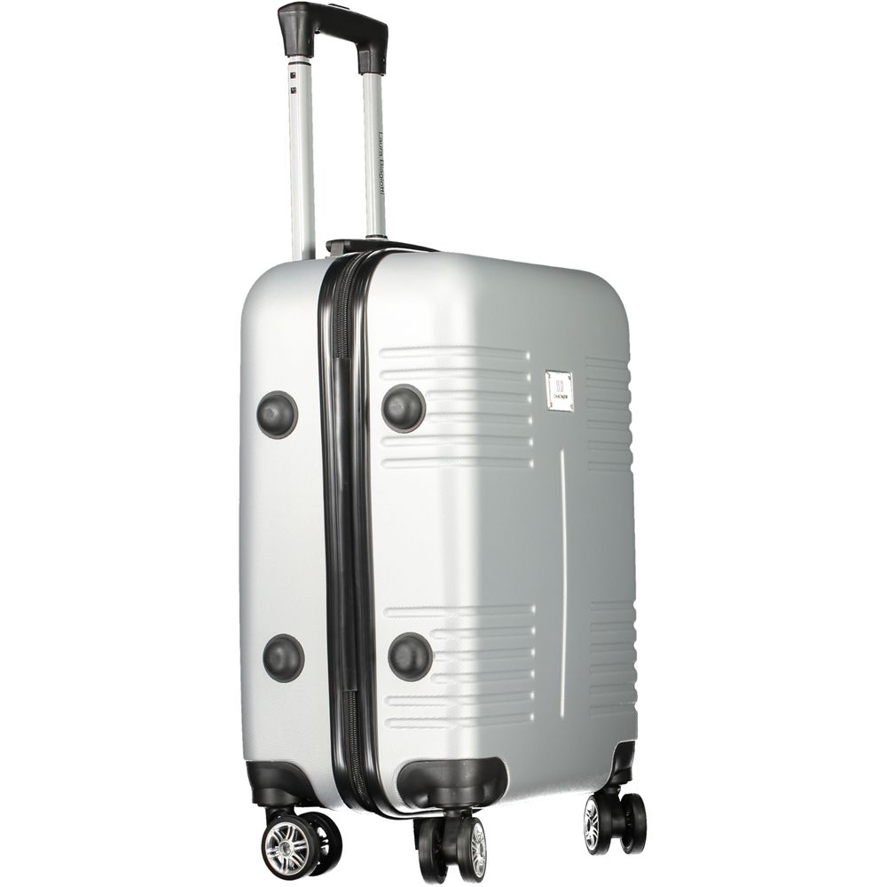 Laura Biagiotti Gray Polyethylene Luggage - Small Trolley
