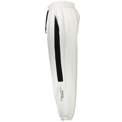 Calvin Klein White Cotton Sports Trousers