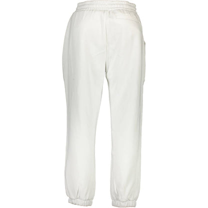Calvin Klein White Cotton Sports Trousers