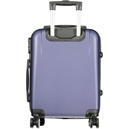 Laura Biagiotti Blue Polyethylene Luggage - Small Trolley